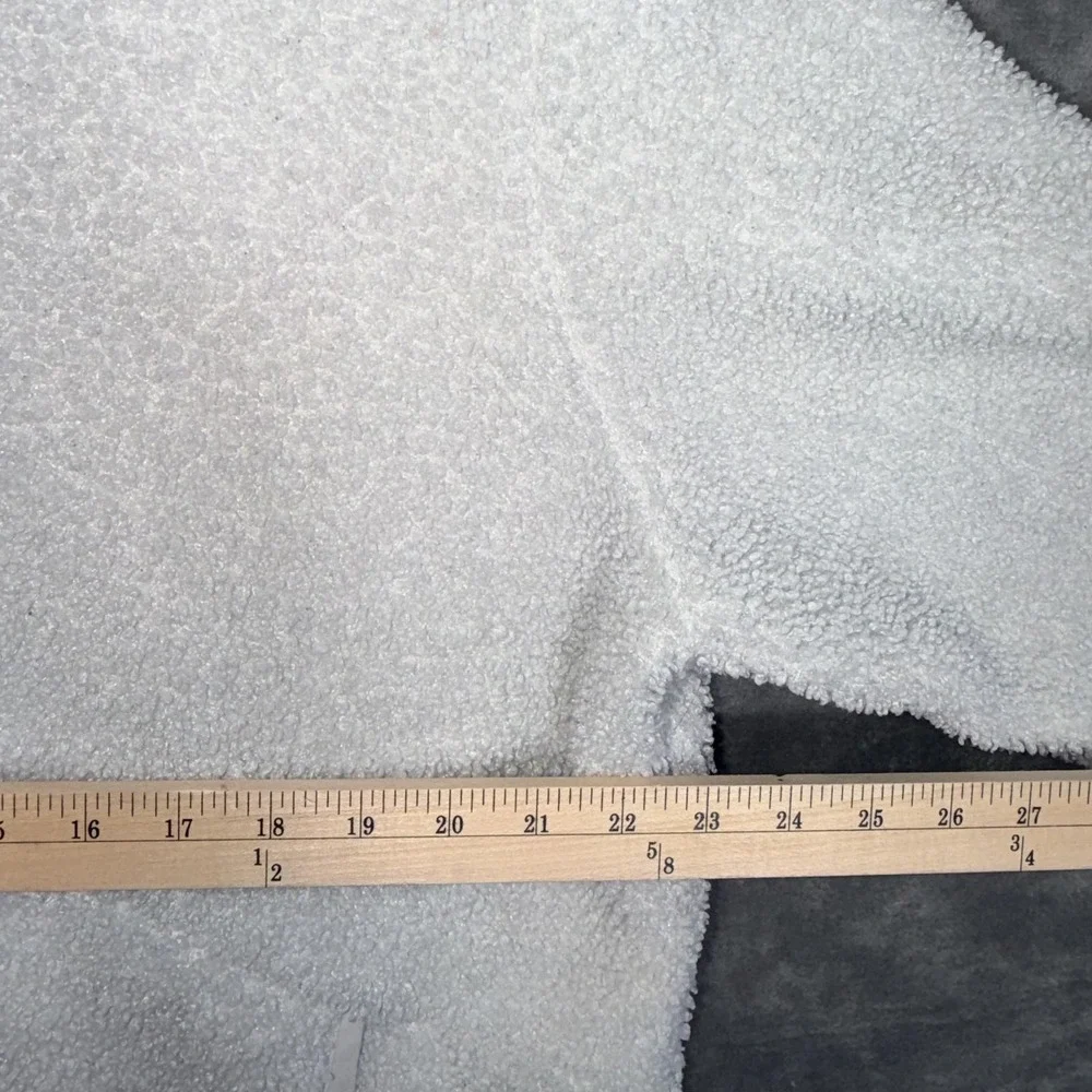 BAILEY/44 Womens Sherpa‎ Fleece Pullover Quarter Zip L White Polyester Warm Mock